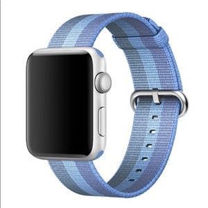Apple Watch Woven Blue Watch Band (24mm band clip)